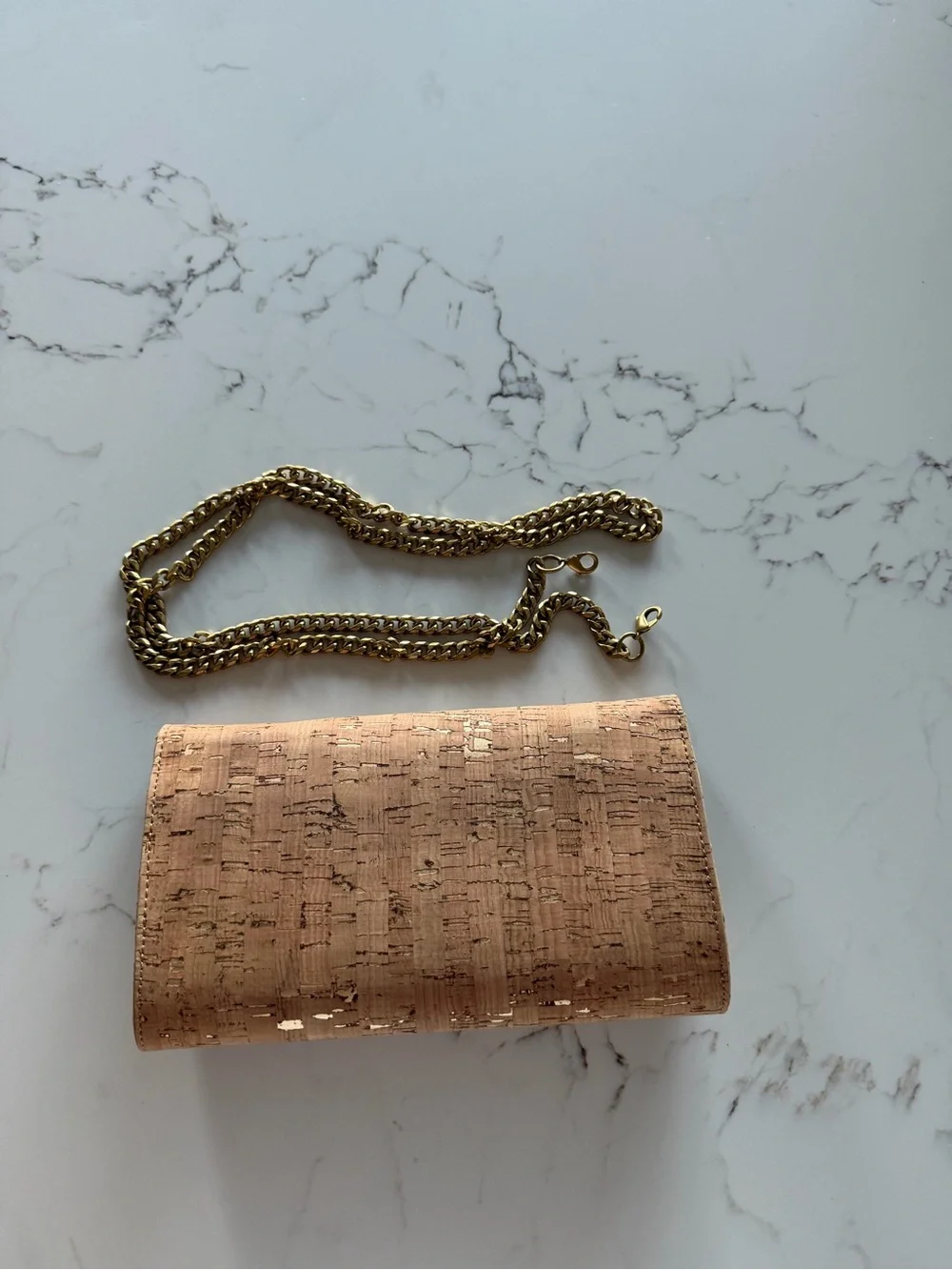 JCrew purse/clutch with gold chain